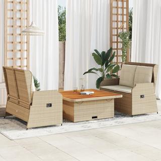 VidaXL Garten-lounge-set poly-rattan  