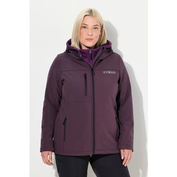 Giacca HYPRAR di softshell idrorepellente con elasticizzazione e stampa ad alta visibilità