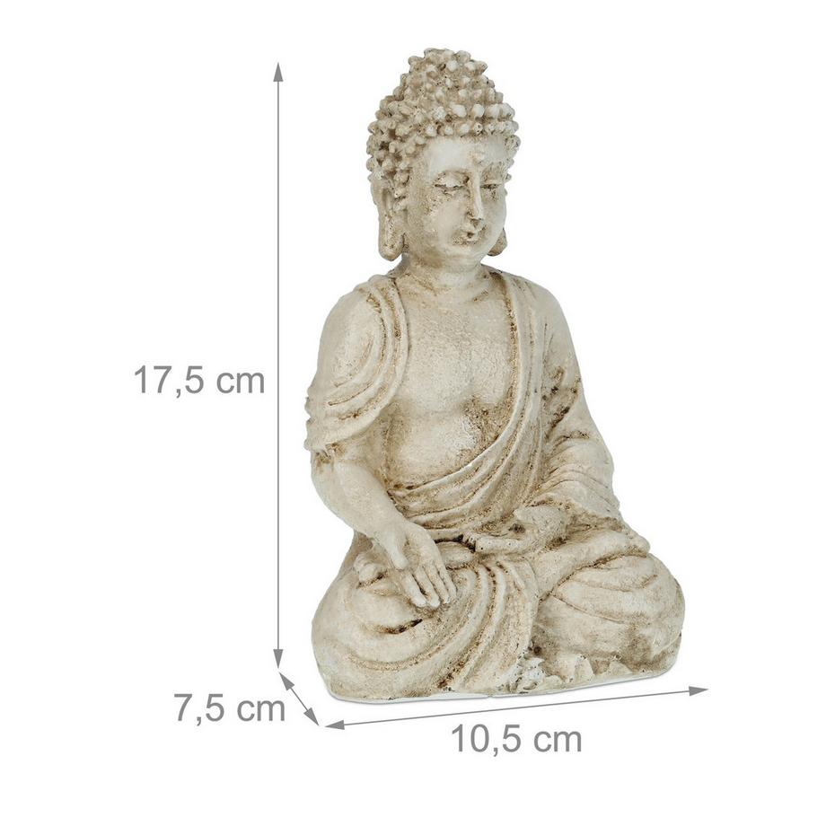 B2X  Sitzende Buddha Figur 17,5 cm 