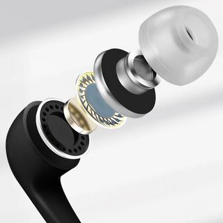 Avizar  Écouteurs prise jack 3.5 anti-nœuds Noir 