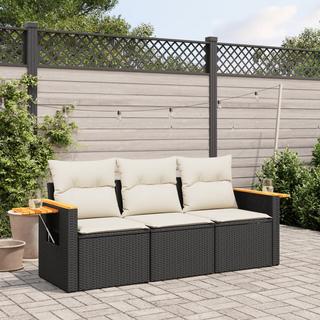 VidaXL set divano da giardino Polirattan  