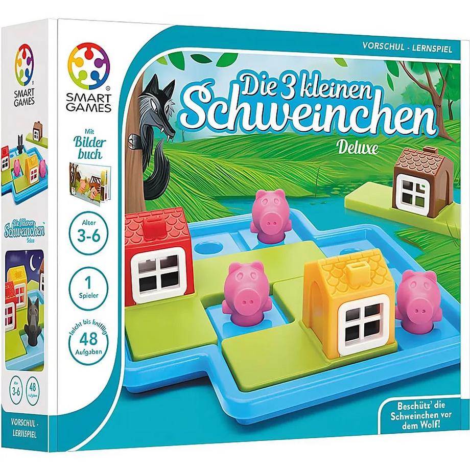 SMARTGAMES  Klassiker Die Drei Kleinen Schweinchen Deluxe (DE) 