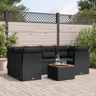 VidaXL Ensemble de canapés de jardin rotin synthétique  