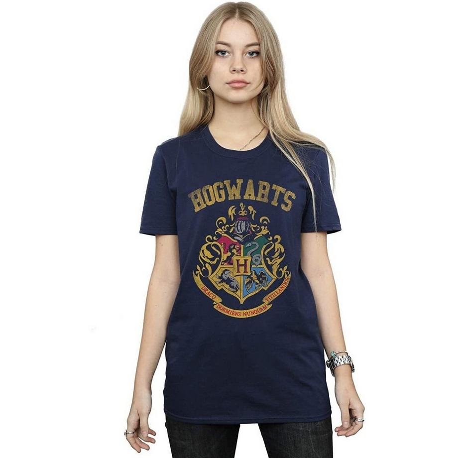 Harry Potter T-Shirt Manches Courtes Emblème Poudlard  