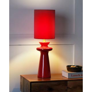 Beliani Lampe à poser en Daim synthétique Moderne OTEROS  