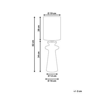 Beliani Lampada da tavolo en Scamosciato sintetico Moderno OTEROS  