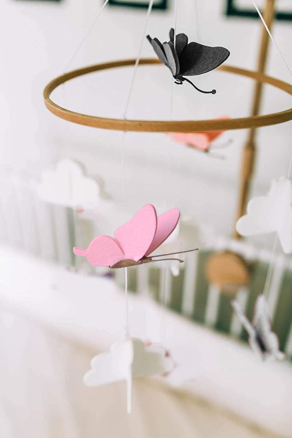 Activity-board  Carillon mobile pour bébé, cloche mobile pour lit de bébé en bois 