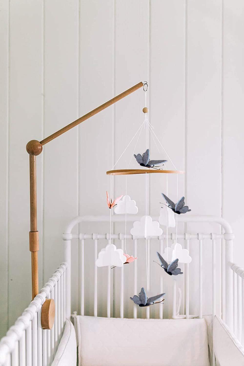 Activity-board  Carillon mobile pour bébé, cloche mobile pour lit de bébé en bois 