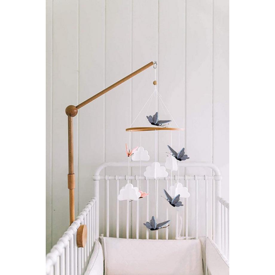 Activity-board  Mobiles Baby-Windspiel, mobile Babybett-Glocke Holz 