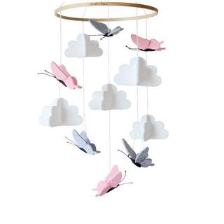 Activity-board  Carillon mobile pour bébé, cloche mobile pour lit de bébé en bois 