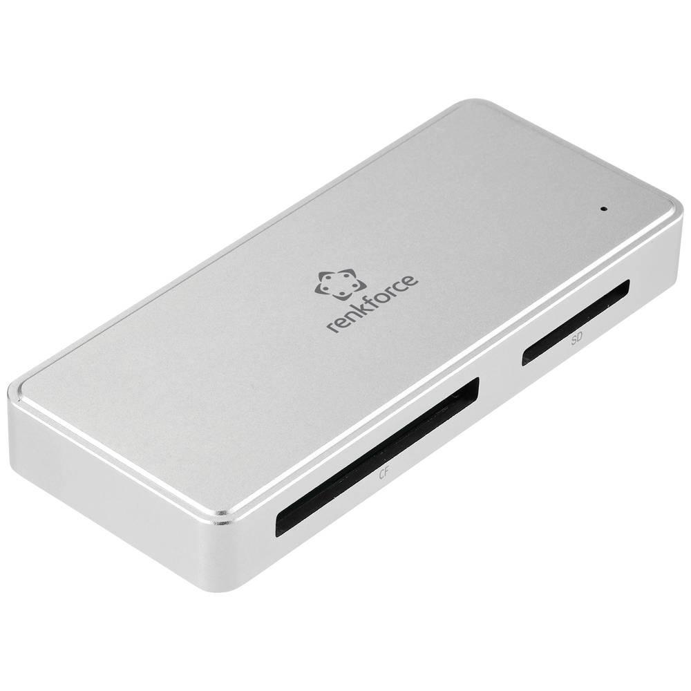 Renkforce  Externer USB 3.2 Gen1 (USB 3.0) Speicherkartenleser und Hub USB-C 