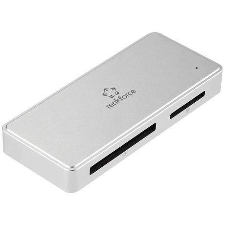 Renkforce  Lecteur de carte mémoire externe USB 3.2 Gen1 (USB 3.0) et hub USB-C 