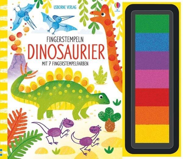 Fingerstempeln: Dinosaurier Fiona Watt Copertina rigida 