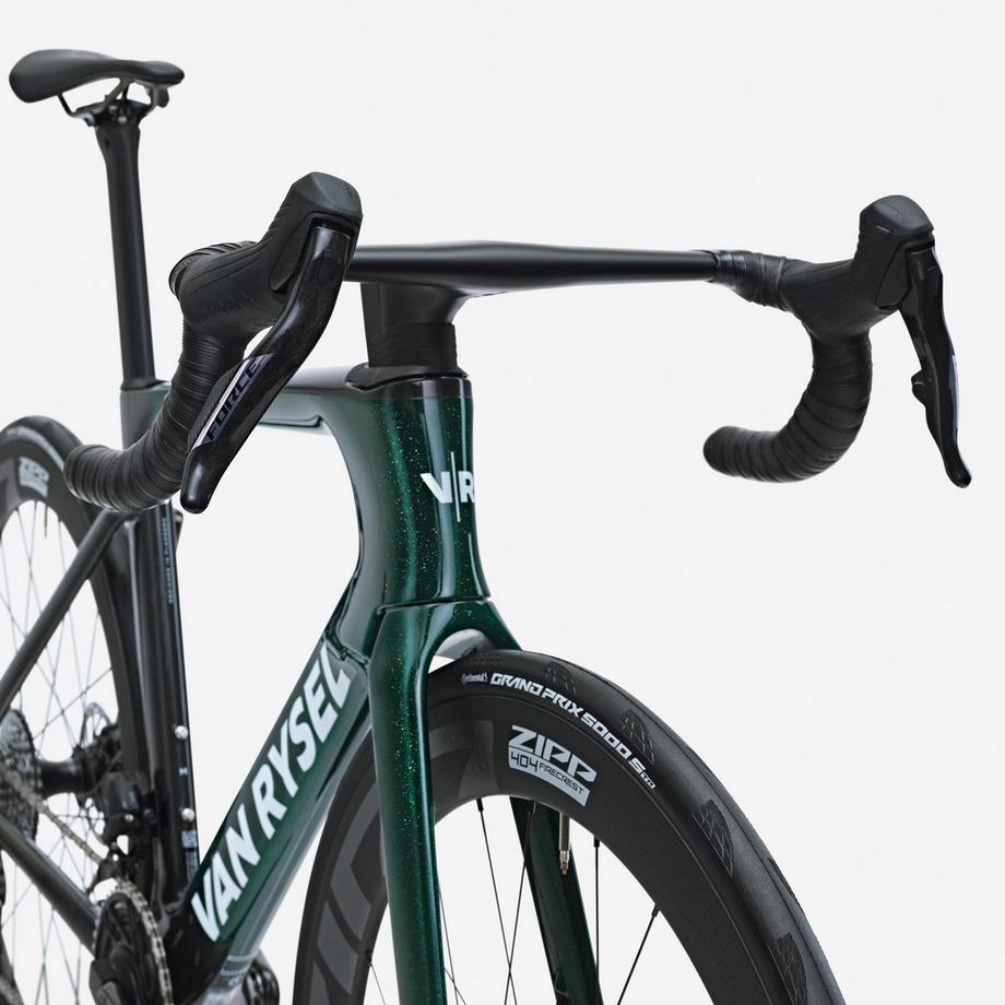 VAN RYSEL  Vélo de route SRAM Force AXS E1 2x12v capteur de puissance, RCR-F PRO vert 
