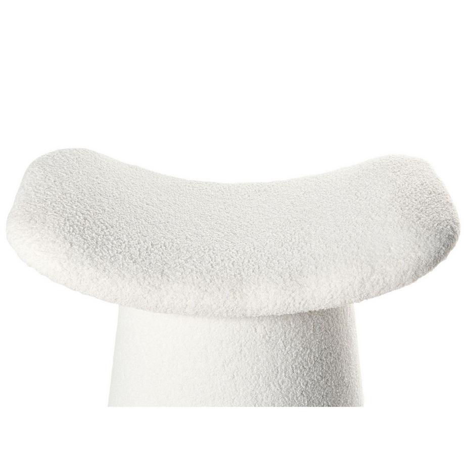 Beliani Pouf en Bouclé Moderne RIDDLE  