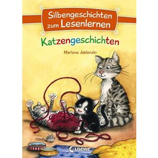Silbengeschichten zum Lesenlernen - Katzengeschichten Marlene Jablonski Couverture rigide 