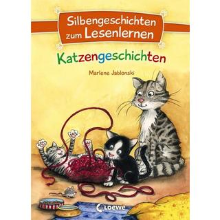 Silbengeschichten zum Lesenlernen - Katzengeschichten Marlene Jablonski Gebundene Ausgabe 