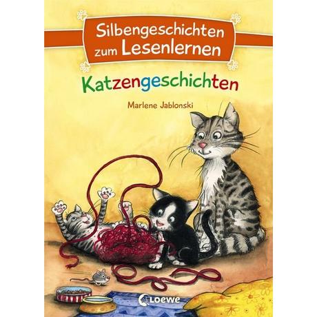 Silbengeschichten zum Lesenlernen - Katzengeschichten Marlene Jablonski Couverture rigide 