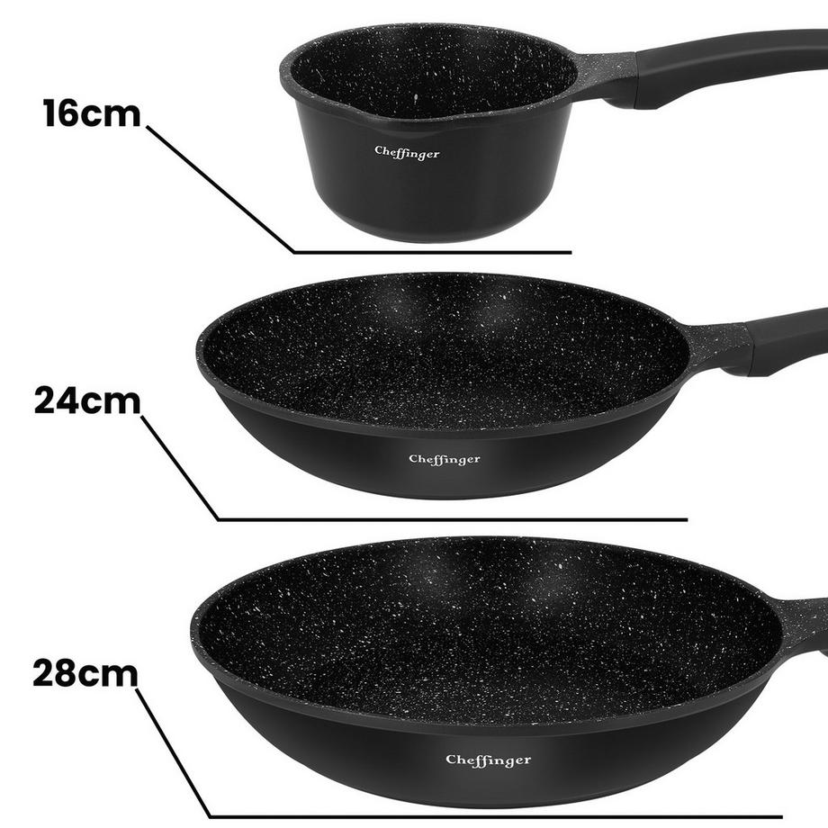 Cheffinger Set da cucina 10 pentole a induzione  