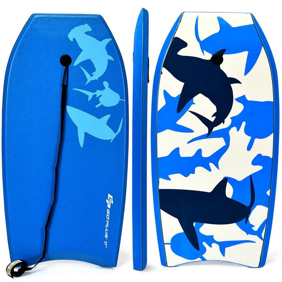 Sup Board Bodyboard Enfant Planche de Surf Planche de Surf Bleu 104 x 52 x 6 cm