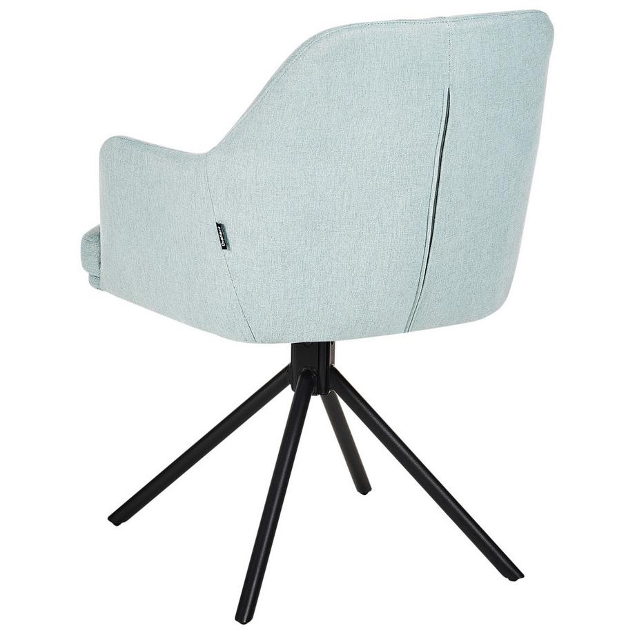 Beliani Set di 2 sedie da pranzo en Tessuto Retrò MIRA  