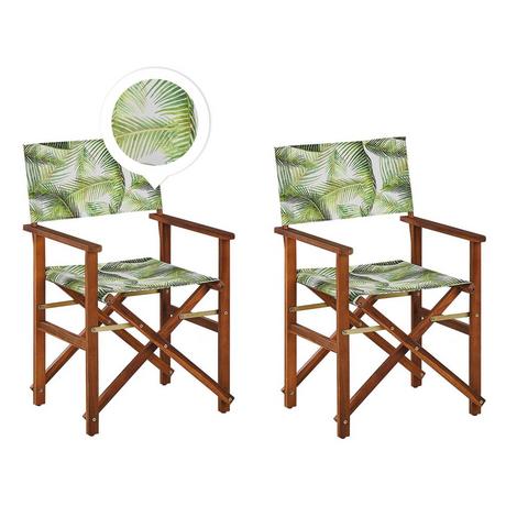 Beliani Lot de 2 chaises en Polyester Moderne CINE  