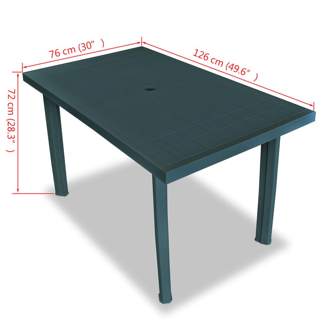 VidaXL Table de jardin plastique  