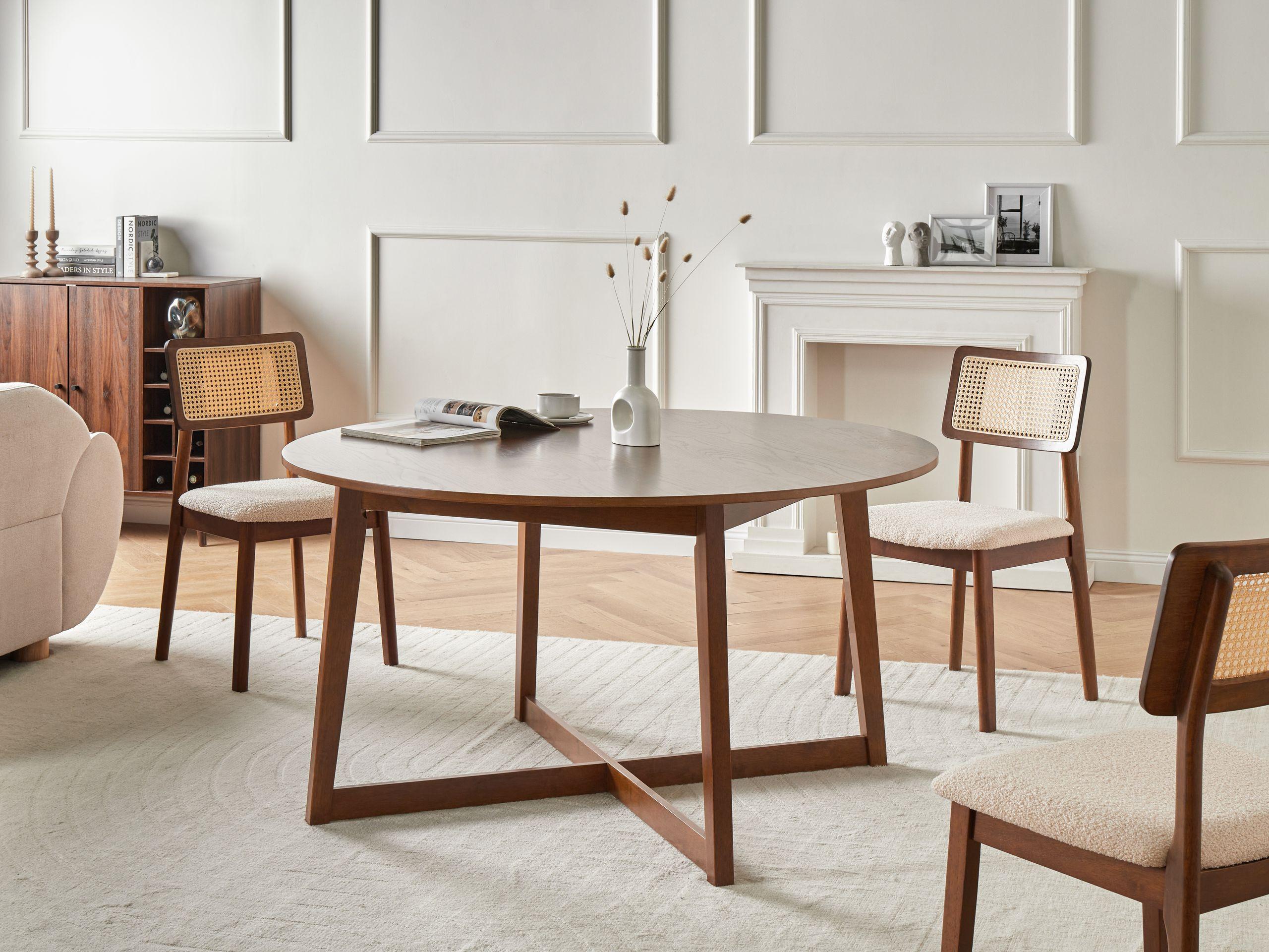 Beliani Table de repas en MDF Rétro WAIPORI  