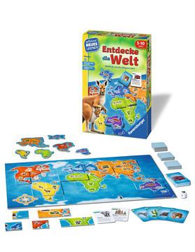 Ravensburger  Ravensburger 24990 - Entdecke die Welt - Spielen und Lernen für Kinder, Lernspiel für Kinder von 5-10 Jahren, Spielend Neues Lernen für 2-4 Spieler 