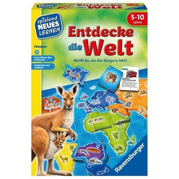 Ravensburger 24990 - Entdecke die Welt - Spielen und Lernen für Kinder, Lernspiel für Kinder von 5-10 Jahren, Spielend Neues Lernen für 2-4 Spieler