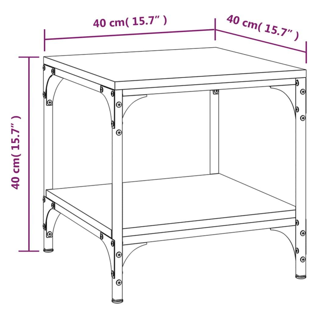 VidaXL Table d'appoint bois d'ingénierie  