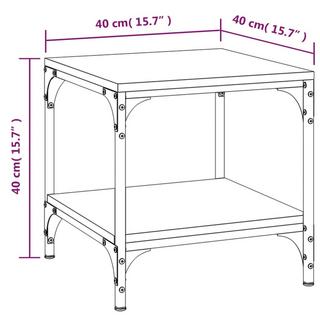 VidaXL Table d'appoint bois d'ingénierie  