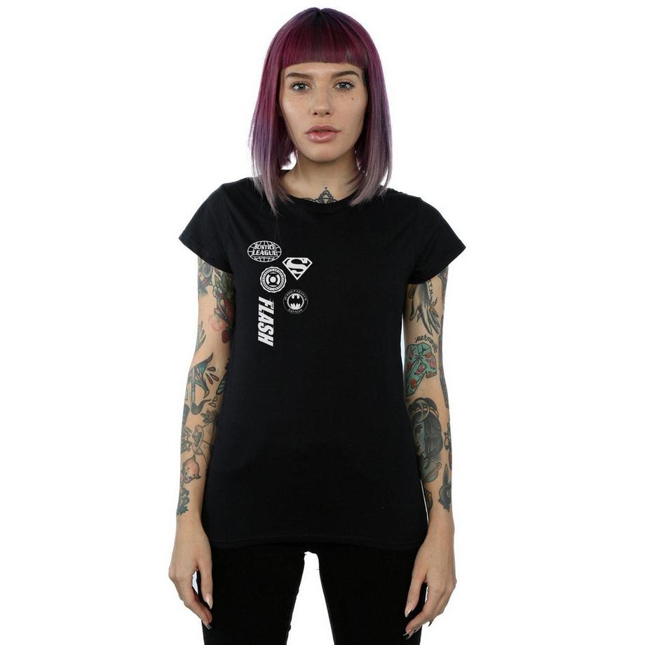 DC COMICS Justice League Bedrucktes Regular Fit T-Shirt  