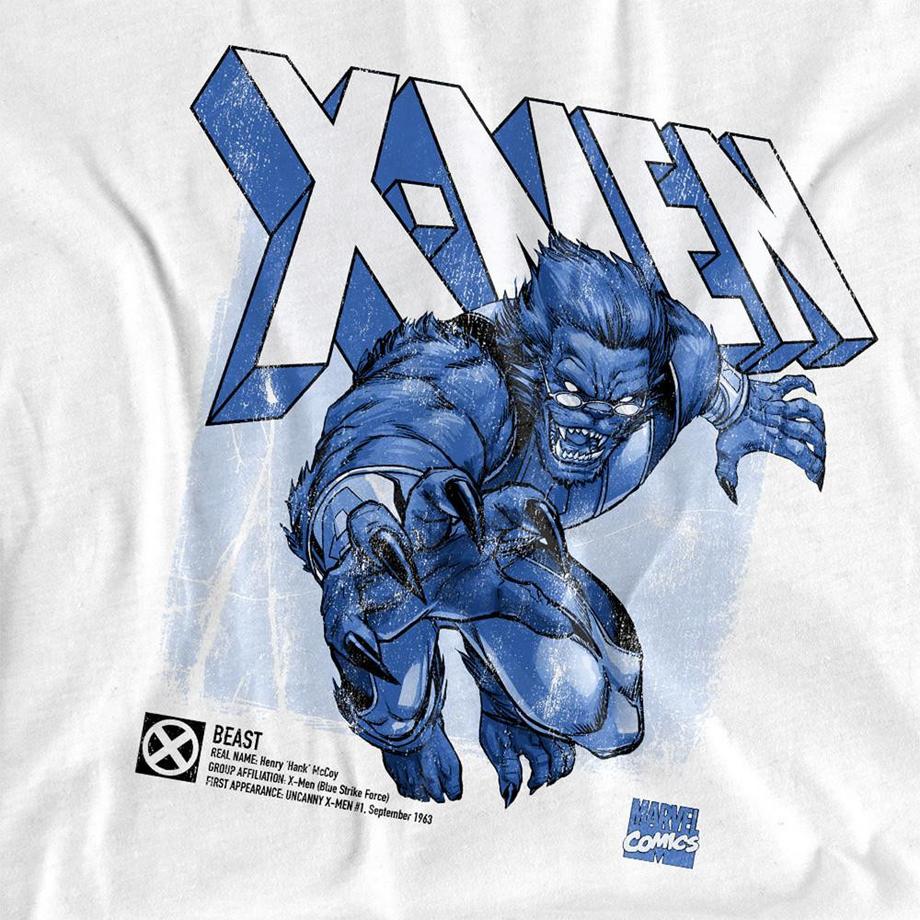 MARVEL X-Men Beast T-Shirt Maniche Lunghe  