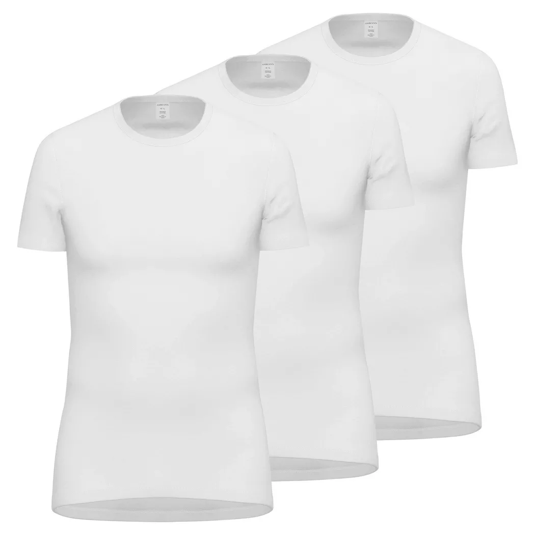 Ammann Unterhemd "T-Shirt Feinripp T-Shirt 3P 3er Pack"
