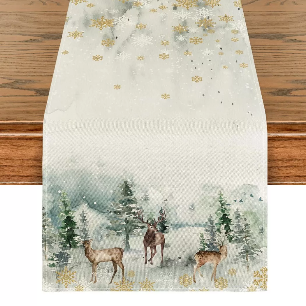 Alopini - Saisonale Winter Küche Tischdekoration Indoor Urlaub Party Dekoration, One Size, Multicolor