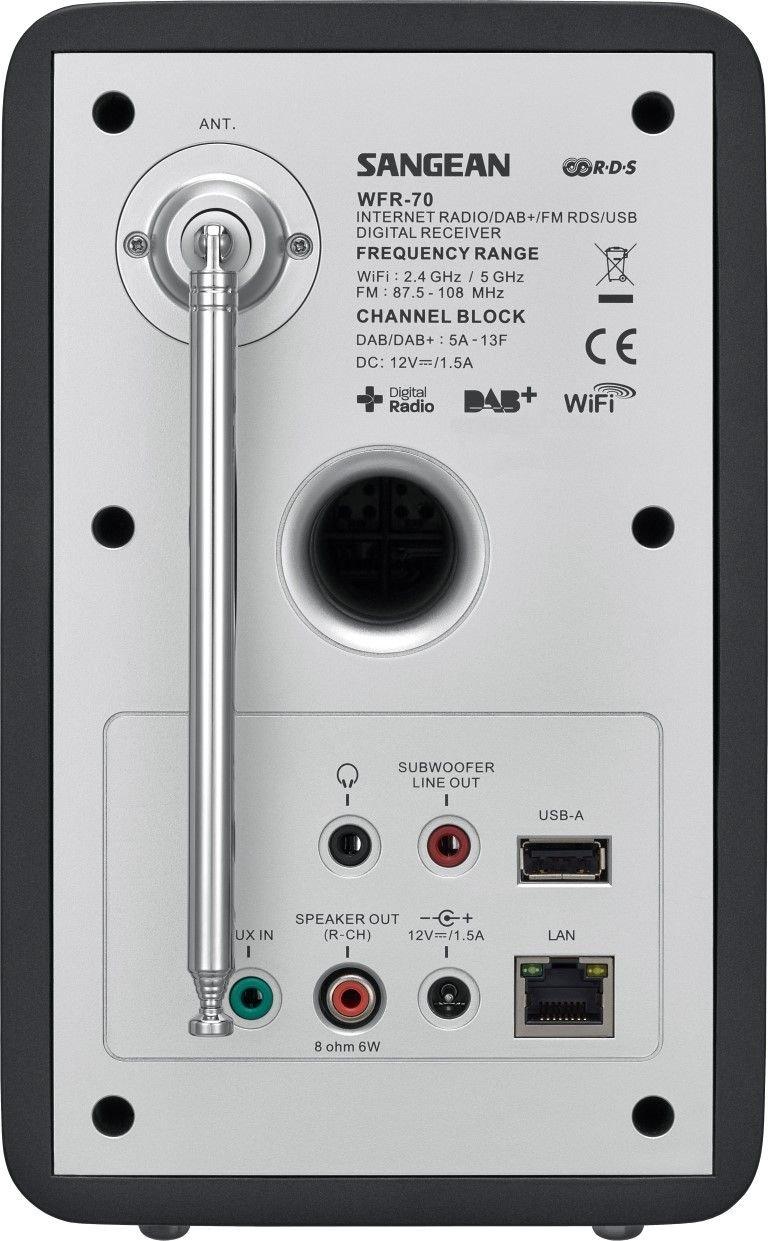 SANGEAN  Sangean Revery R5 Internet Nero, Argento 