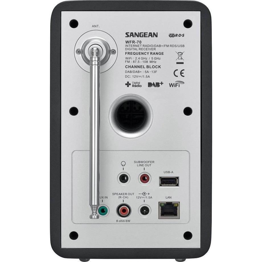 SANGEAN  Sangean Revery R5 Internet Schwarz, Silber 