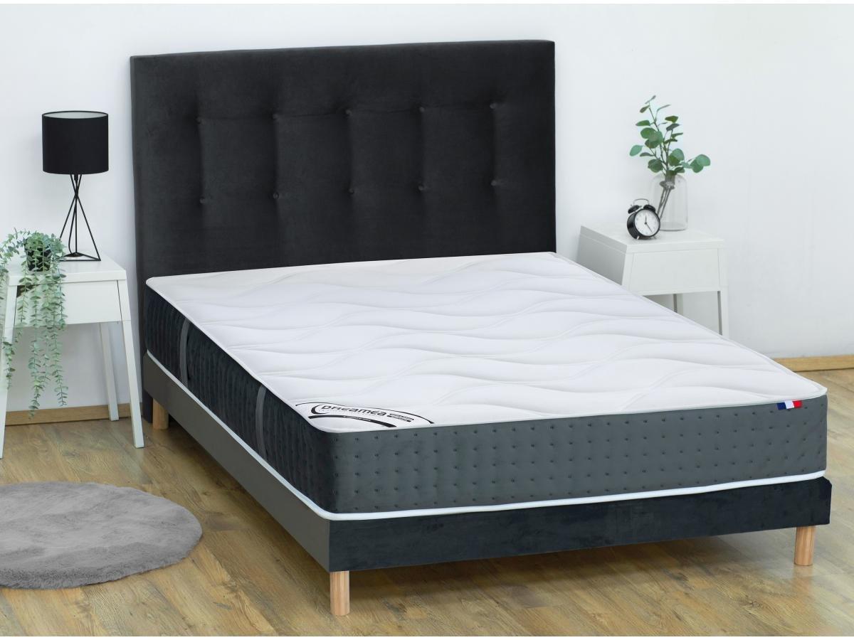 Vente-unique Matelas 140 x 190 cm ressorts ensachés 7 zones et mémoire de forme ép.25cm - TIAMAT de DREAMEA  