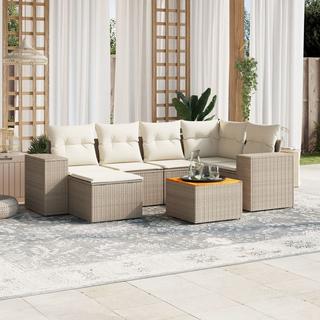 VidaXL set divano da giardino Polirattan  