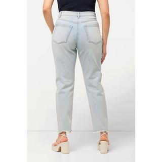 Ulla Popken  Mom jeans in comodo tessuto elasticizzato con taglio a cinque tasche 