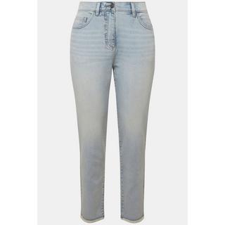 Ulla Popken  Mom jeans in comodo tessuto elasticizzato con taglio a cinque tasche 