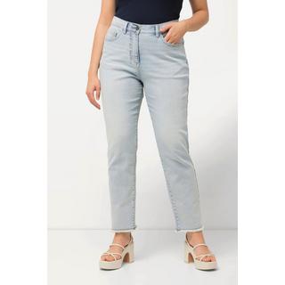 Ulla Popken  Mom jeans in comodo tessuto elasticizzato con taglio a cinque tasche 