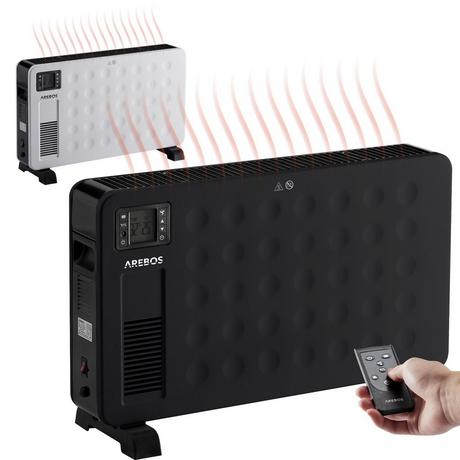 Arebos Convecteur portable 2300 W Appareil de chauffage Radiateur Chauffage électrique  