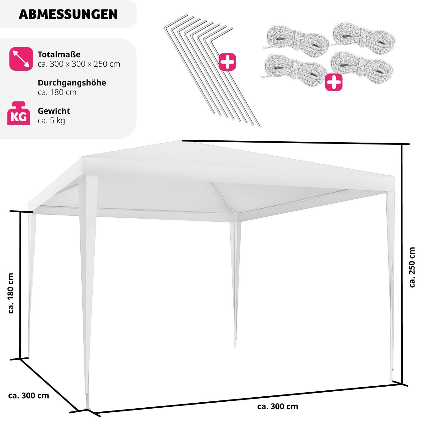 Tectake Pavillon mit UV-Schutz  