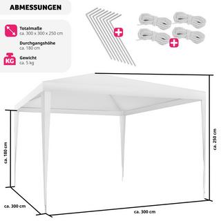 Tectake Pavillon mit UV-Schutz  