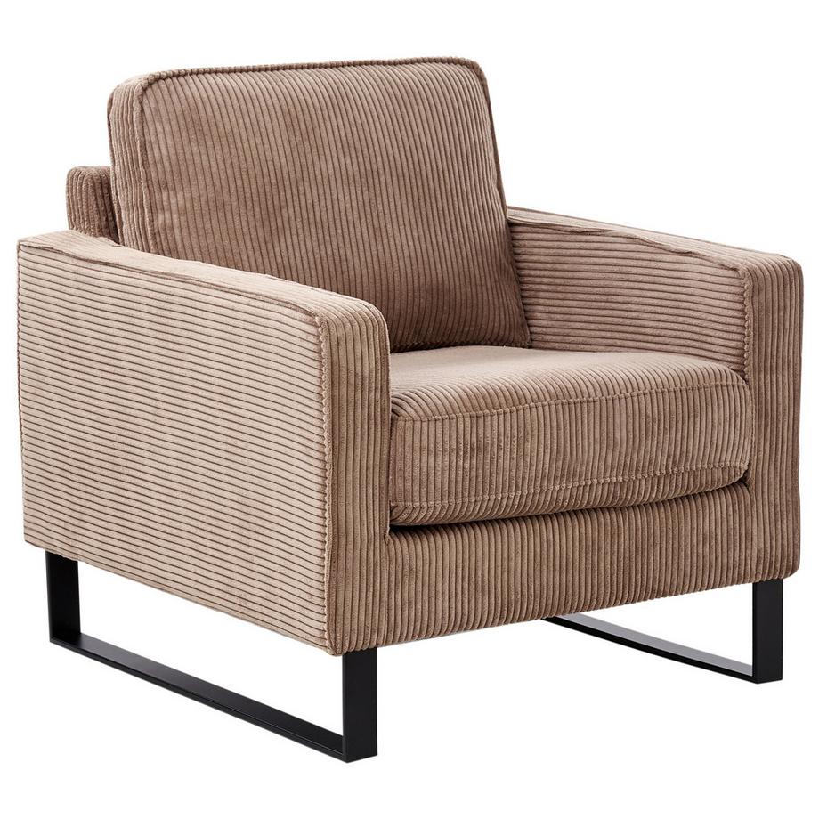 Beliani Sessel aus Cord Retro VIND  
