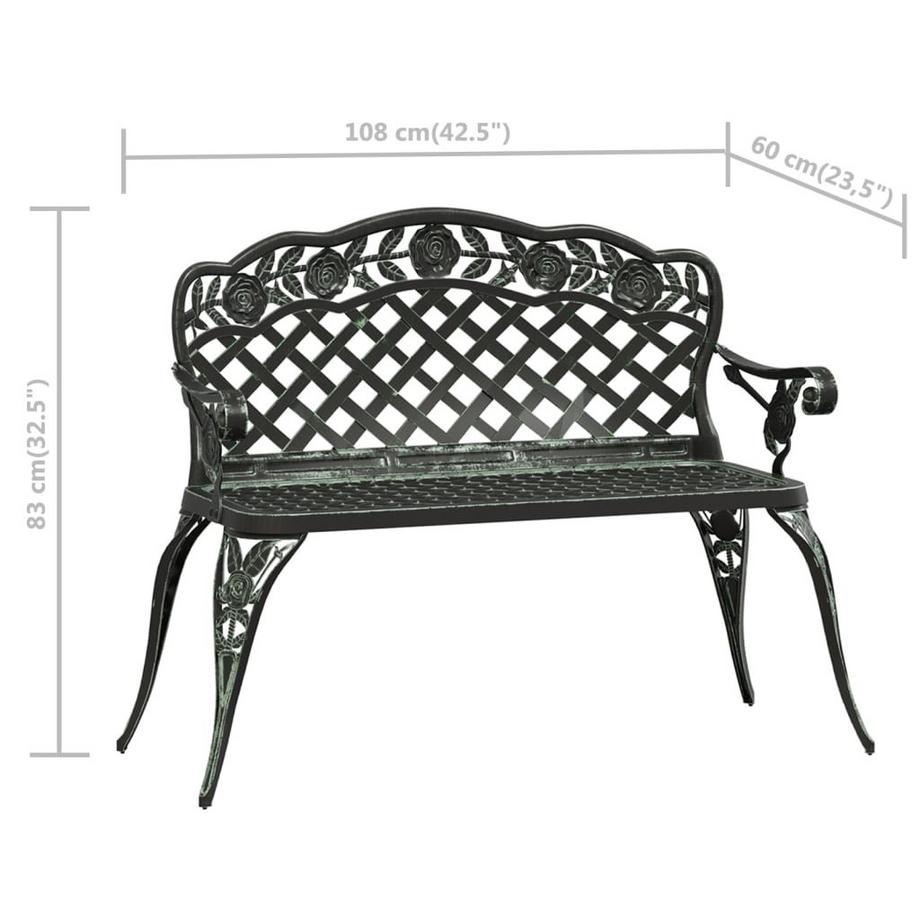 VidaXL Gartenbank aluminium  