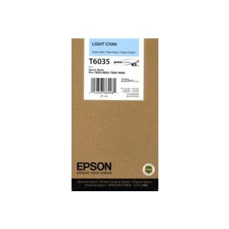 EPSON  EPSON Tintenpatrone light cyan T603500 Stylus Pro 7880/9880 220ml 