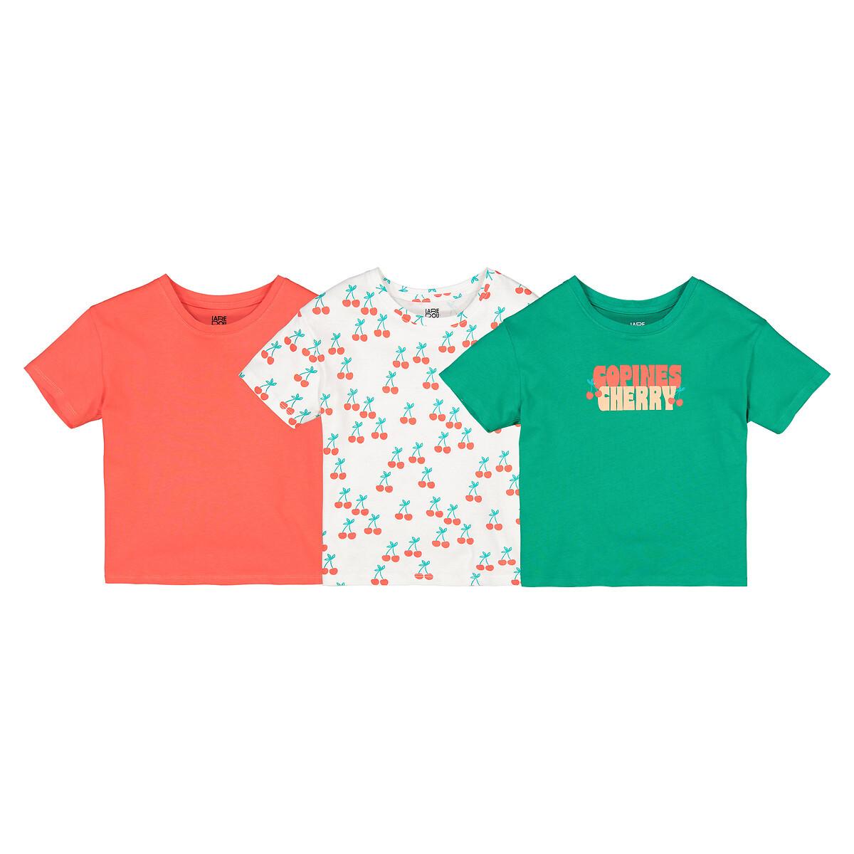 La Redoute Collections  Lot de 3 T-shirts col rond 